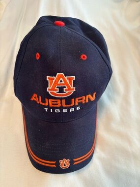 Auburn Tigers Navy and Orange Embroidered Baseball Cap